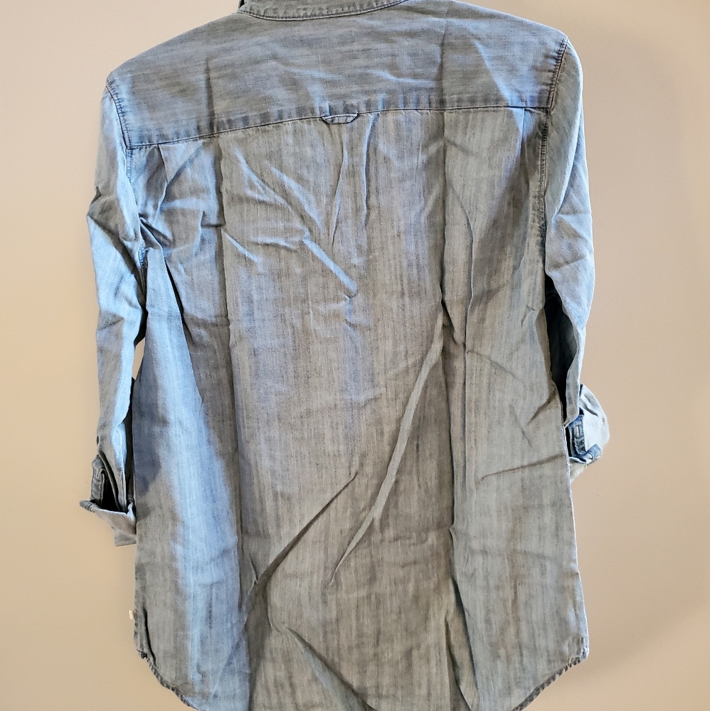 Calvin Klein Women's Denim Button Down - Picture 3 of 7